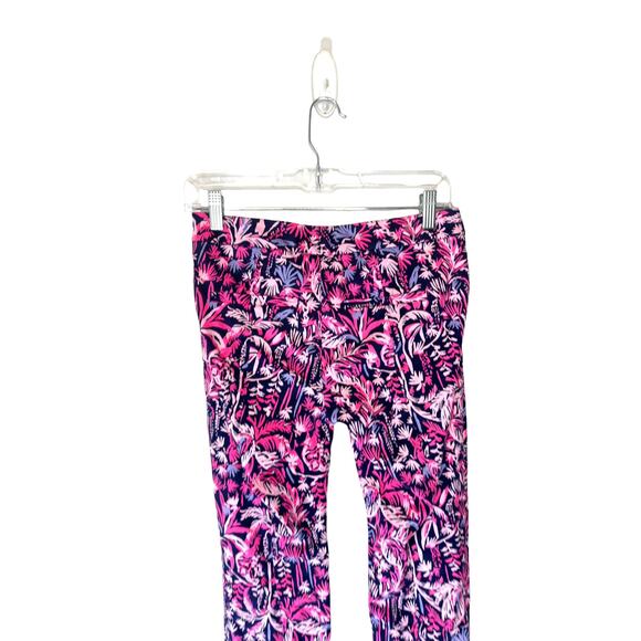Lilly Pulitzer Navy Pink Resort Swing of Things Kelly Skinny Ankle Pant Size 2 - Picture 7 of 12